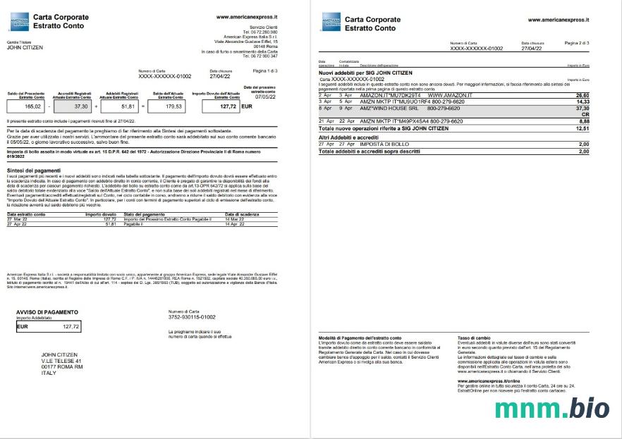 Izrael Bank Hapoalim wyciąg bankowy słowo i szablon PDF